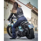 Jeansy damskie na motocykl Trilobite Cullebro niebieskie