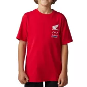 Koszulka dziecięca Fox Youth X Honda Ss Tee - Flame Red