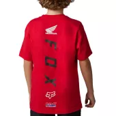 Koszulka dziecięca Fox Youth X Honda Ss Tee - Flame Red