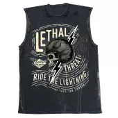 T-shirt Lethal Threat Ride the Lightning czarny