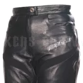Damskie skórzane spodnie motocyklowe Nazran Lora czarne