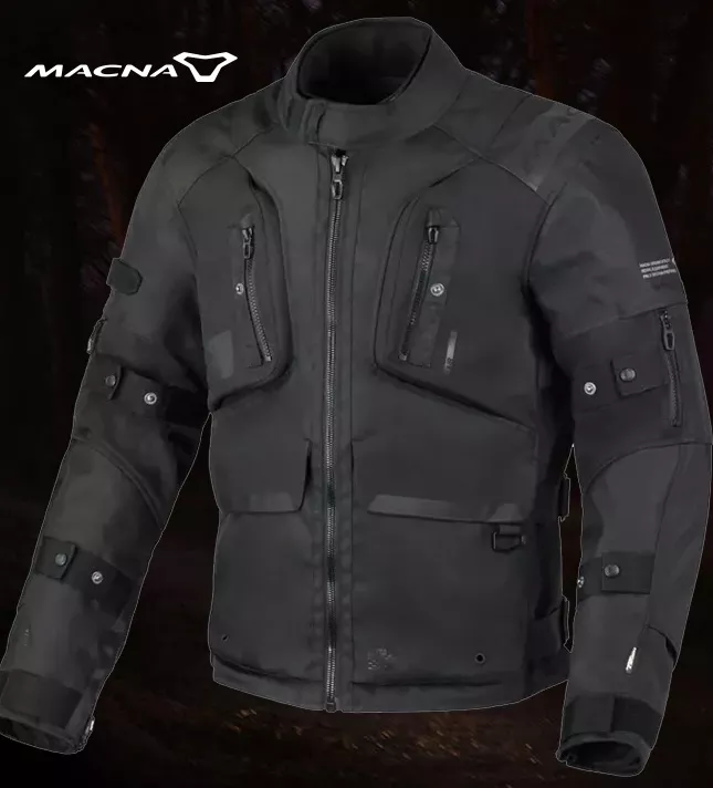 Męska kurtka motocyklowa Macna Higera Night Eye black