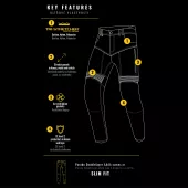 Trilobite Parado doublelayer AAAA slim fit men jeans long black level 2 vel. 40