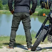 Jeansy Kevlar do motocykla Trilobite Acid Scrambler khaki 2.0 rozmiar 44