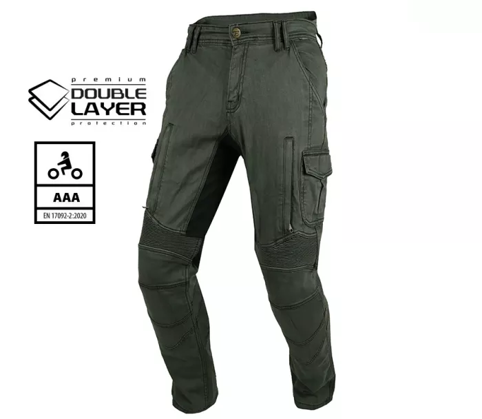 Spodnie męskie Trilobite Acid Scrambler doublelayer AAA khaki