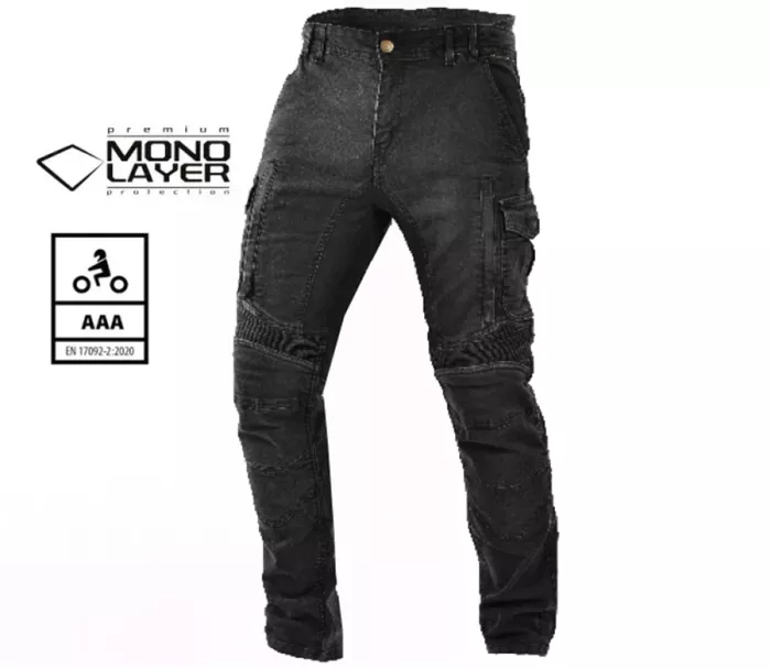 Jeansy męskie Trilobite Acid Scrambler 2.0 monolayer AAA black