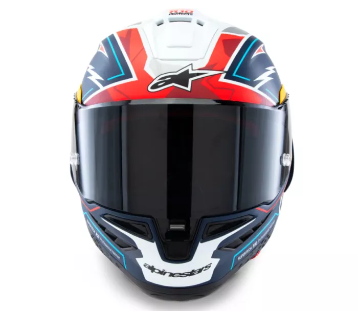 Kask motocyklowy Alpinestars Supertech R10 Pedro Acosta Le blue/red/white matt