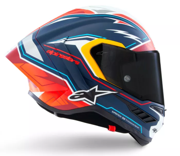Kask motocyklowy Alpinestars Supertech R10 Pedro Acosta Le blue/red/white matt