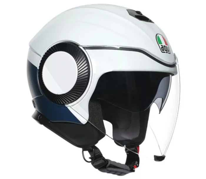 Kask motocyklowy AGV ORBYT E2205 MULTI MATT LIGHT GREY / EBONY / WH
