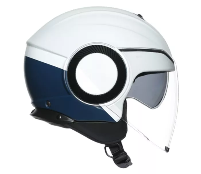 Kask motocyklowy AGV ORBYT E2205 MULTI MATT LIGHT GREY / EBONY / WH