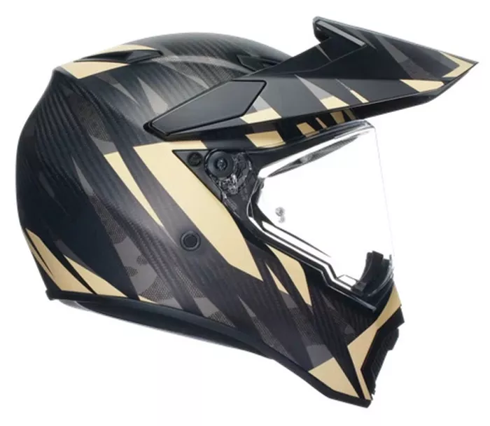 Kask motocyklowy AGV AX9 MPLK E2206 STEPPA MATT CARBON/GREY/SAND
