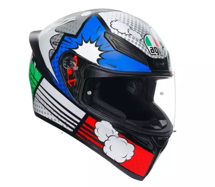 Kask motocyklowy integralny AGV K1 S Bang Matt Italy/Blue XL