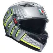 Kask motocyklowy AGV K3 E2206 MPLK FORTIFY GREY/BLACK/YELLOW FLUO