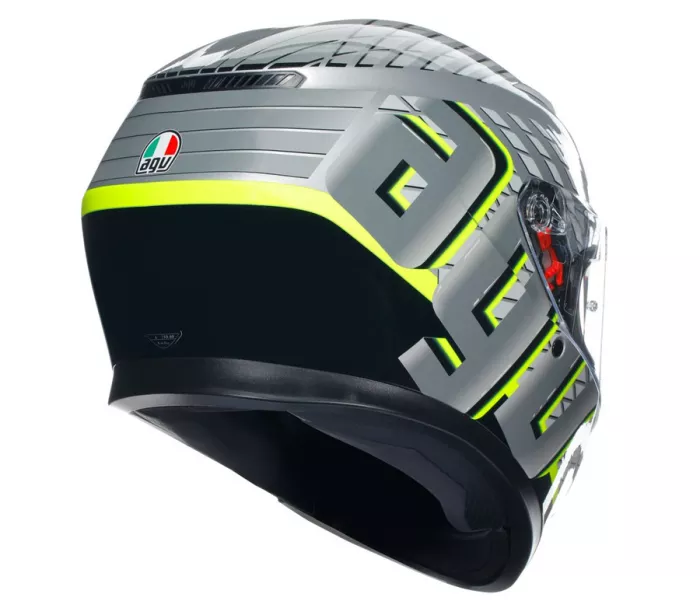 AGV K3 E2206 MPLK FORTIFY GREY/BLACK/YELLOW FLUO vel. 2XL
