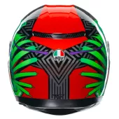 Kask motocyklowy AGV K3 E2206 KAMALEON BLACK/RED/GREEN