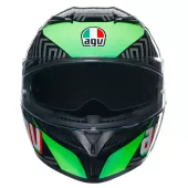 Kask motocyklowy AGV K3 E2206 KAMALEON BLACK/RED/GREEN