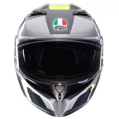 Kask motocyklowy AGV K3 E2206 MPLK SHADE GREY/YELLOW FLUO