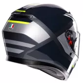 Kask motocyklowy AGV K3 E2206 MPLK SHADE GREY/YELLOW FLUO