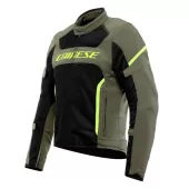 Kurtka męska Dainese AIR FRAME 3 TEX ARMY GREEN/BLACK/FLUO YELLOW