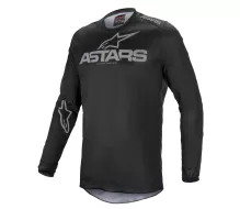Koszulka motocrossowa Alpinestars Fluid Graphite 2021 czarna/ciemnoszara rozmiar S