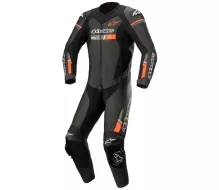 Jednoczęściowy kombinezon Alpinestars GP Force Chaser w kolorze czarno-czerwonym fluo