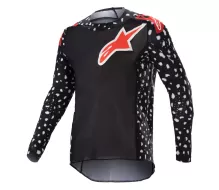 Dziecięca koszulka motocrossowa Alpinestars Youth Racer North czarno/czerwona rozmiar M