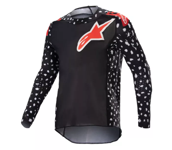 Dziecięca koszulka motocrossowa Alpinestars Youth Racer North czarno/czerwona rozmiar M