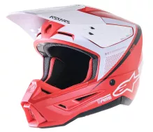 Kask motocrossowy Alpinestars S-M5 Rayon czerwono-biały mat rozmiar M