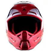Kask motocrossowy Alpinestars S-M5 Rayon czerwono-biały mat