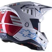 Kask motocrossowy Alpinestars S-M5 Action biało/niebieski połysk