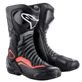 Buty motocyklowe Alpinestars SMX-6 V2 czarno/szare/czerwone fluo