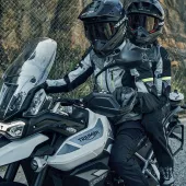 Damskie spodnie motocyklowe Alpinestars Stella Bogota Pro Drystar czarno-czarne