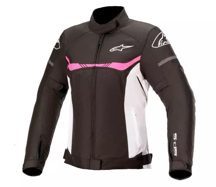 Dámská bunda na moto Alpinestars Stella T-SPS waterproof black/white/fuchsia vel. XL