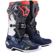 Buty crossowe Alpinestars Tech 10 szaro/niebieski/czerwony rozmiar 44,5