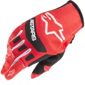 Rękawice motocrossowe Alpinestars Techstar jasnoczerwone / czarne