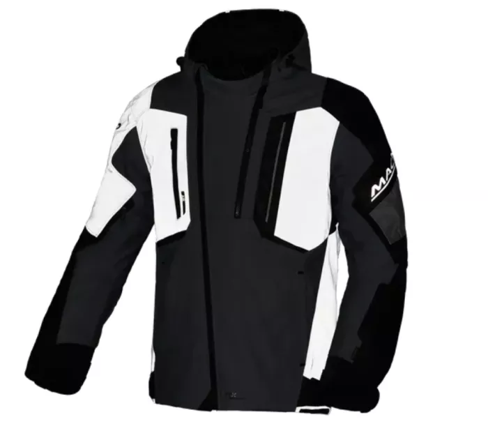 Macna Angle 2.0 light grey/fluo yellow men jacket vel.L