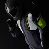 Macna Angle 2.0 light grey/fluo yellow men jacket vel.L