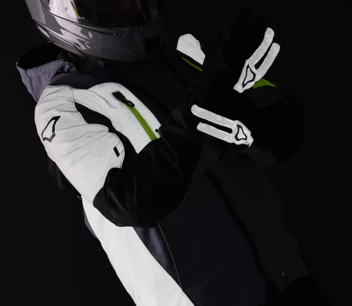 Macna Angle 2.0 light grey/fluo yellow men jacket vel.L