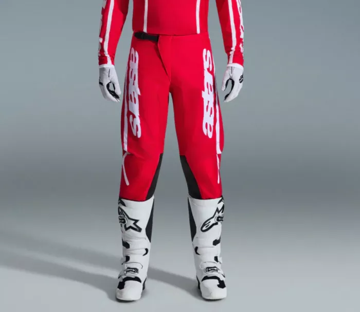 Spodnie motocrossowe Alpinestars Fluid Apex red/white