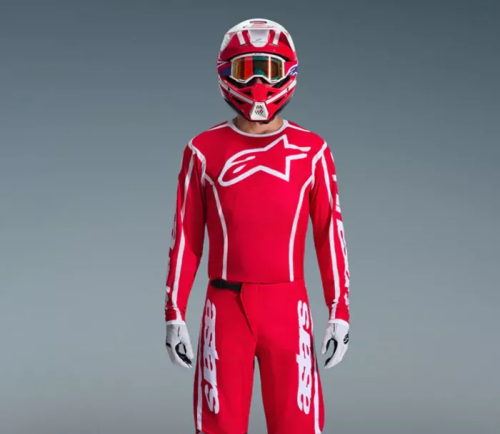 Alpinestars Fluid Apex red/white vel. L