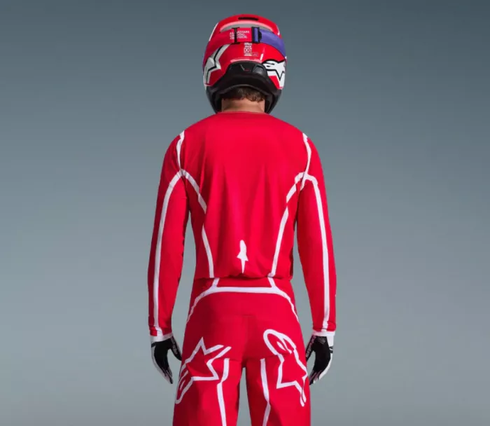 Alpinestars Fluid Apex red/white vel. L