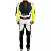 Kombinezon motocyklowy Dainese ASSEN 2 CZARNY / BIAŁY / ŻÓŁTY FLUO