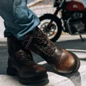 Falco 747 Aviator ciemnobrązowe buty motocyklowe