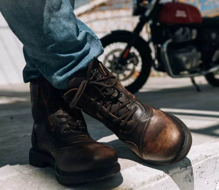 Falco 747 Aviator ciemnobrązowe buty motocyklowe