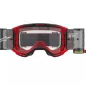 Gogle motocrossowe Alpinestars Vision 5 Blaze red/clear roll-off