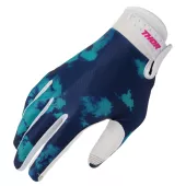 Rękawice motocrossowe Thor Launchmode Bleach white/aqua