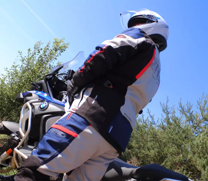 Spodnie motocyklowe XRC Winkle 2.0 WTP men adventure grey/black/blue