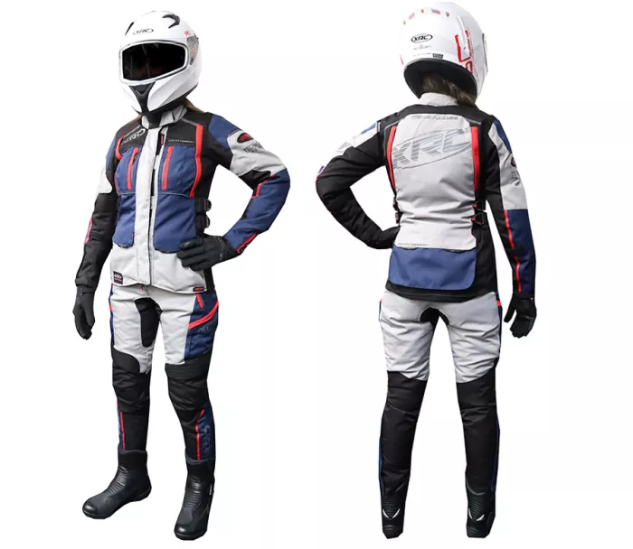 Spodnie motocyklowe damskie XRC Winkle 2.0 WTP ladies adventure pants grey/black/blue