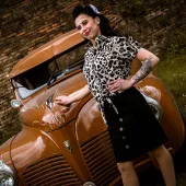 Spódnica damska Rusty Pistons Cascade black jeans