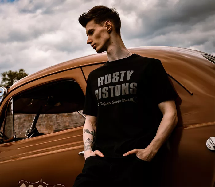 T-shirt Rusty Pistons RPTSM81 Gabbs czarny